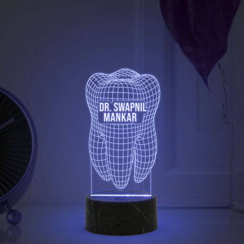 3D Design Of Teeth Night Lamp
